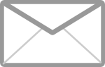 Gray and White Mail Icon